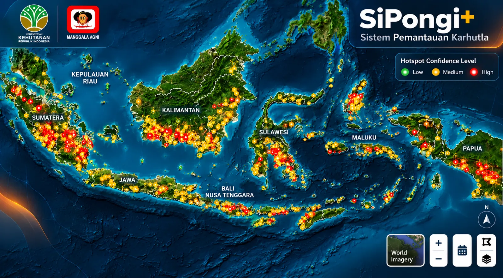 BNPB Catat 19.708 Hotspot Karhutla, Kalteng Terbanyak dan 26 Ribu Hektare Belum Padam