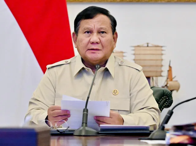 Ilustrasi Presideb Prabowo Rapat