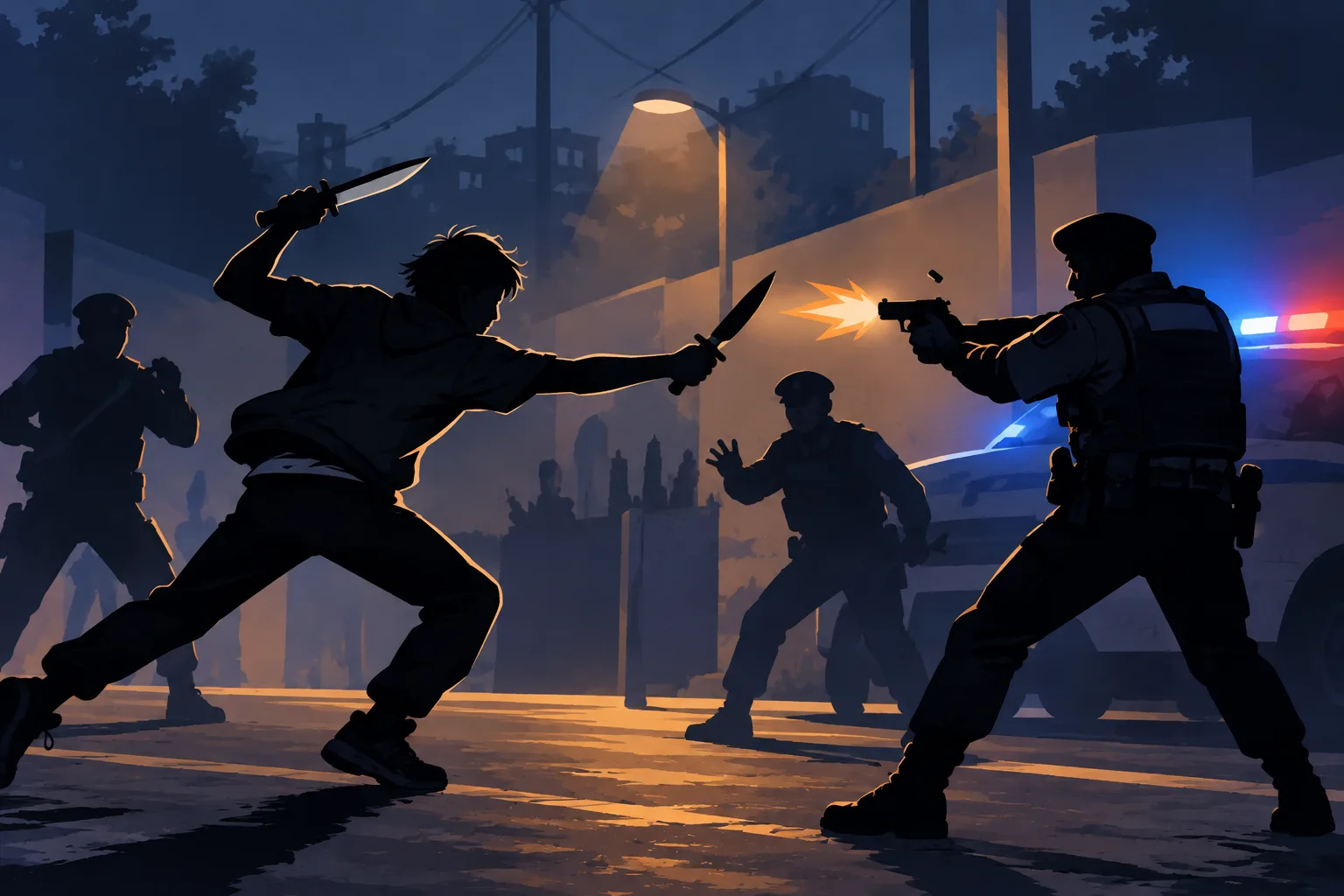 Ilustrasi Penyerangan Polisi