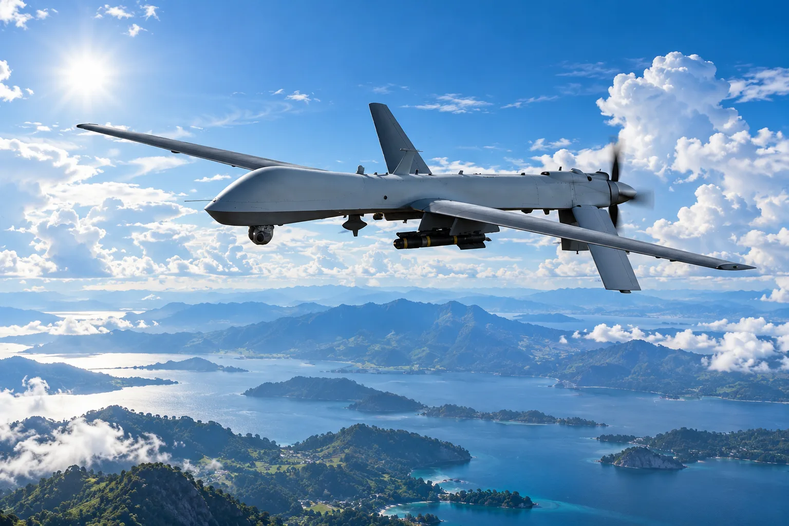 Ilustrasi Drone Di Langit
